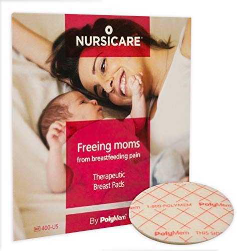 Nursicare Therapeutic Breast Pads, for Wounded, Cracked & Painful Nipples, Latex Free, 2.5 Inch, 400-US (Pack of 6)