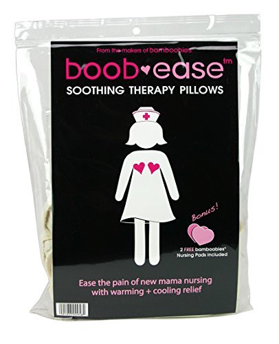 bamboobies Soothing Nursing Pillows with Flaxseed, Heating Pad or Cold Compress for Breastfeeding