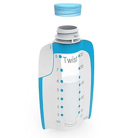 Twist Pouch 40-Count 8 oz. Direct-Pump Breastmilk Storage Pouches