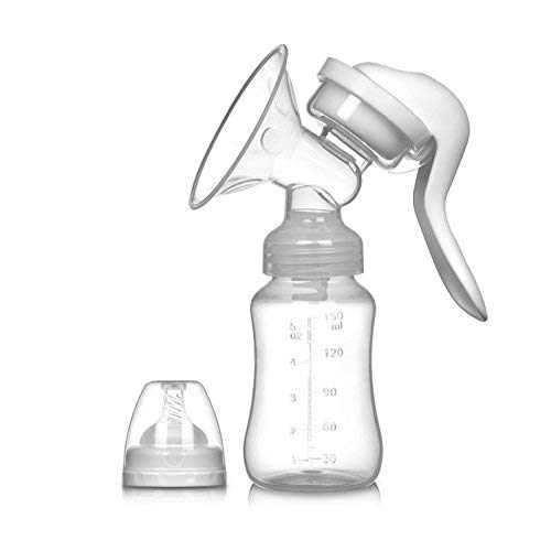 Portable Manual Massage Breast Pump Nipple Pumping Suction Breast Milk Suckers Breastpump with Baby Feeding Milk Bottle for Mothers Maternal