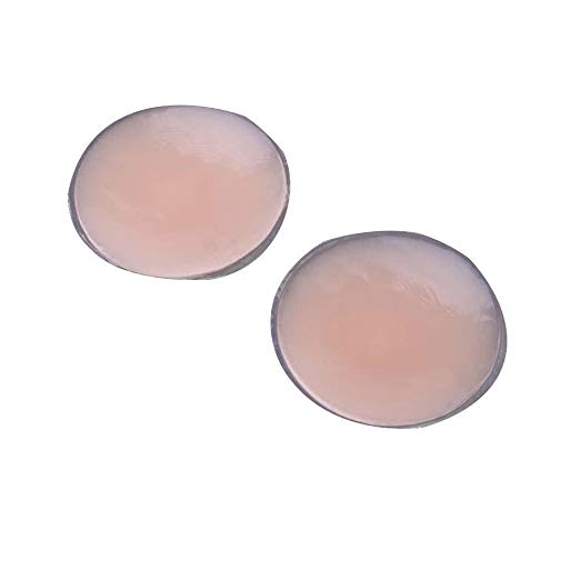 Ewandastore 3 Pair Women Ladies Natural Silicone Reusable Adhesive Nipple Cover Breast Pads Nubra Pasties Bra Pad