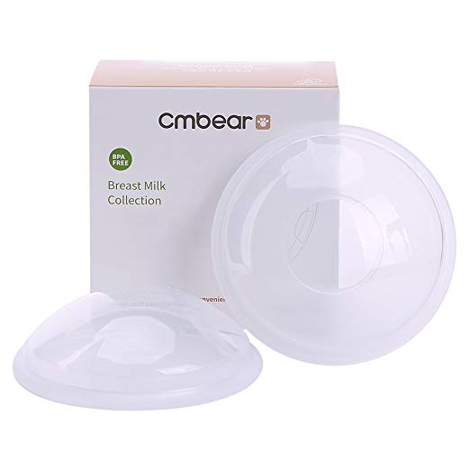 Milk Saver Breast Shells Breast Milk Collection Nursing Cups for Breastfeeding Mothers Flexible Silicone 100% Food Grade BPA-Free (2 Slice)