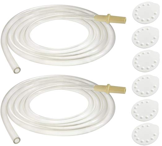 Nenesupply Compatible Tubing 2 Tube and 6 Membrane for for Medela Pump In Style Breastpump Not Original Medela Pump Parts Not Original Medela Pumpinstyle Parts Replace Medela Tubing Medela Pump Tubes