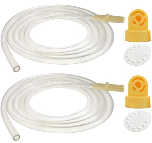 Nenesupply Compatible Tubing 2 Tubes 2 Valve 2 Membrane for Medela Pump In Style Breastpump Not Original Medela Pump Parts Not Original Medela Pumpinstyle Parts Replace Medela Tubing Medela Pump Tubes