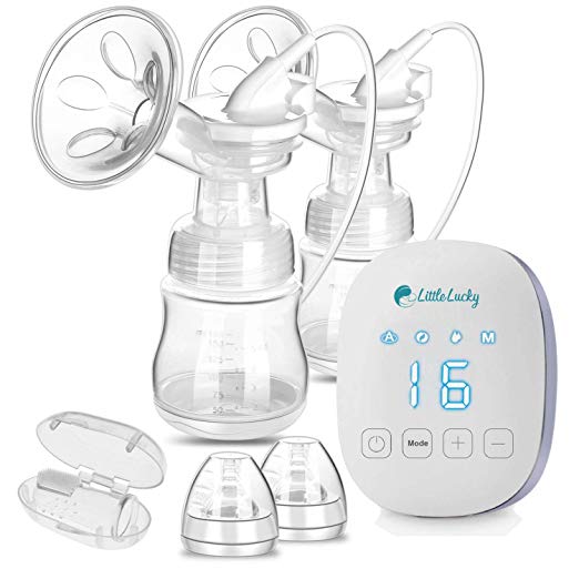 Portable Breast Pumps Electric Double Hospital Grade Breast Pump Hands Free USB Chargeable Battery Automatic Travel Breast Pump
