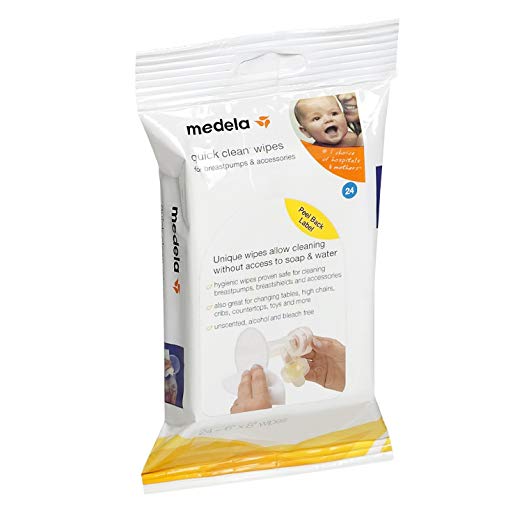 Medela Quick Clean Breastpump & Accessory Wipes (72 Wipes) by Medela