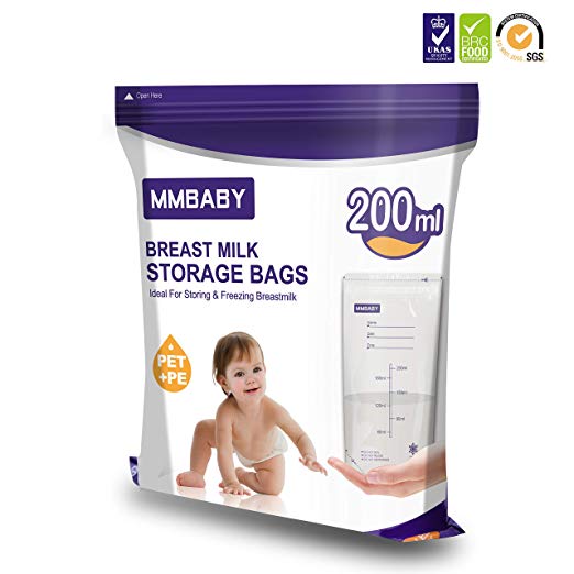 MMBABY Breastmilk Storage Bags, 60 Count Convenient Milk Storage Bags for Breastfeeding (BB0254-60 Count)