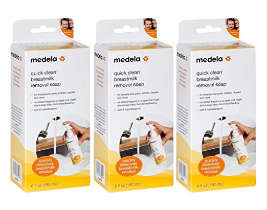 Medela Quick Clean Breast Milk Removal Soap, 6 Ounce (3 Pack)