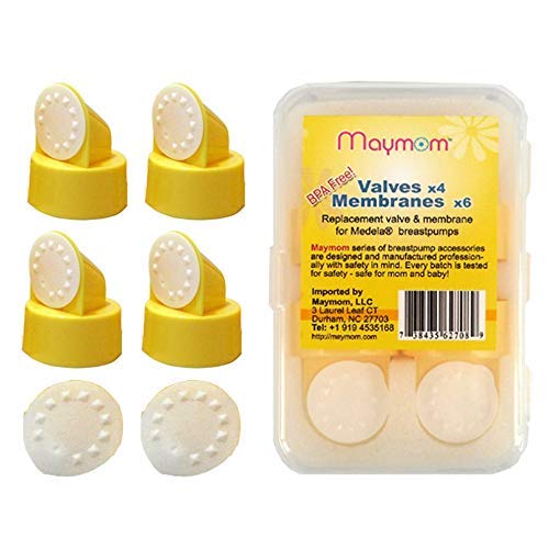 Replacement Valve and Membrane for Medela Breastpumps (Swing, Lactina, Pump in Style), 4x Valves/6x Membranes, Part #87089; Repaces Medela Valve and Medela Membrane