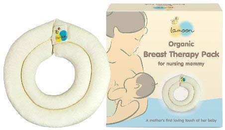Lamoon Organic Breast Therapy Pack for Nursing Mommy