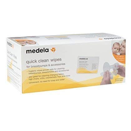 5 X Medela Quick Clean Breast Pump and Accessory Wipes