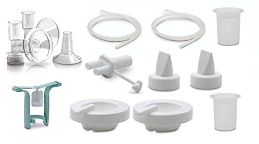 Ameda Purely Yours Replacement Parts Kit with One-Hand Manual Breastpump BPA FREE - Large (30.5mm)/ Insert (28.5mm)