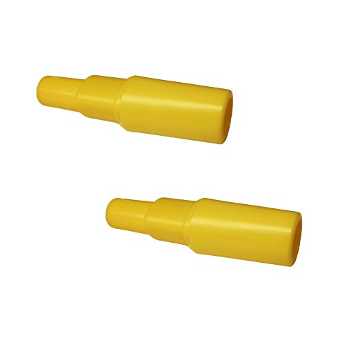Maymom Flange Adapter for Spectra S1 Pumps, Spectra S2 Pump to Use Maymom Breastshield and Bottles; Connects Between Maymom Breastshield and Spectra Backflow Protector (Yellow_2pc)