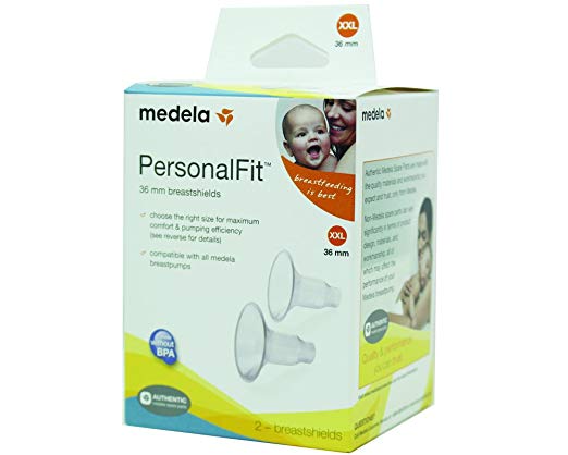 Medela PersonalFit Breastshields (2), Size: XX-Large, (36mm), in Retail Packaging (Factory Sealed) #87084