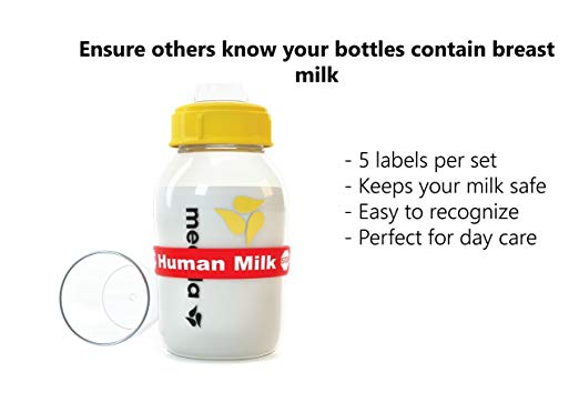 Baby Bottle Breast Milk Labels 5 pcs