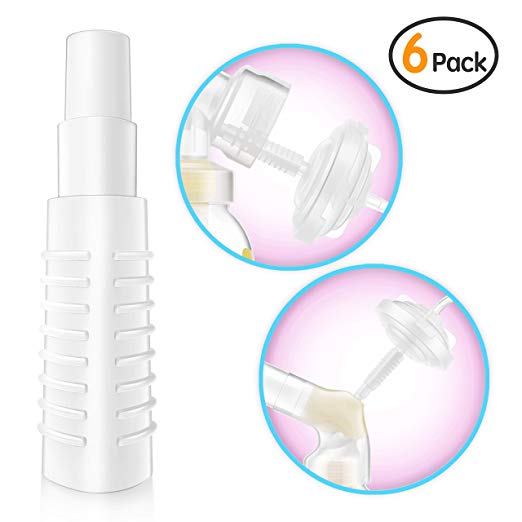 Papablic Backflow Adapter for Spectra S1, Spectra S2 Pumps to Use with Most Medela Breastshields and Bottles, Connects Between Medela Breastshield and Spectra Backflow Protector, White