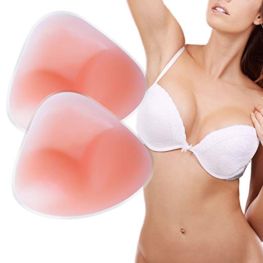 Breast Inserts Silicone Breast Enhancers Inserts Gel Bra Inserts A to C Cup for Swimsuits Bikini