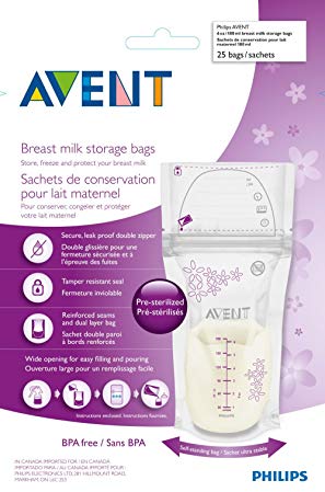 Avent Breast Milk Storage Bags - 6 oz - 50 ct, Size 6 oz