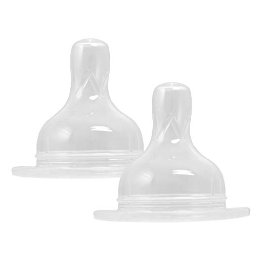 green sprouts Silicone Nipple, 2 Pack, Fast Flow