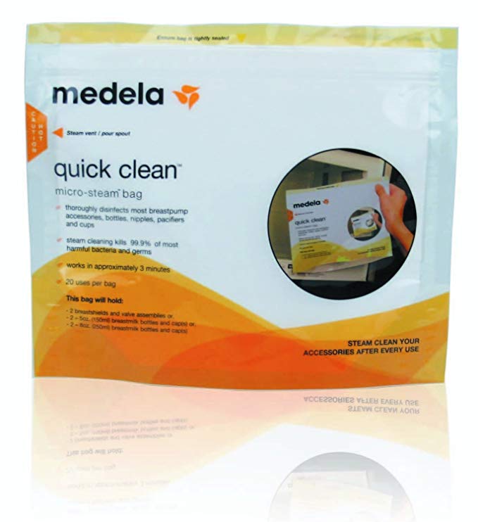 Medela Quick Clean Micro-steam Bags Individual -- 20 Packs