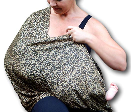 Infinity Nursing Scarf For Breastfeeding Two Sided Breathable All Around Cover