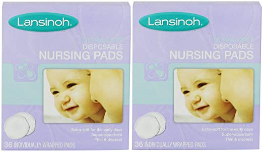 LAN20250EA - Disposable Nursing Pad, Ultra Soft (2 pack of 36 Count)